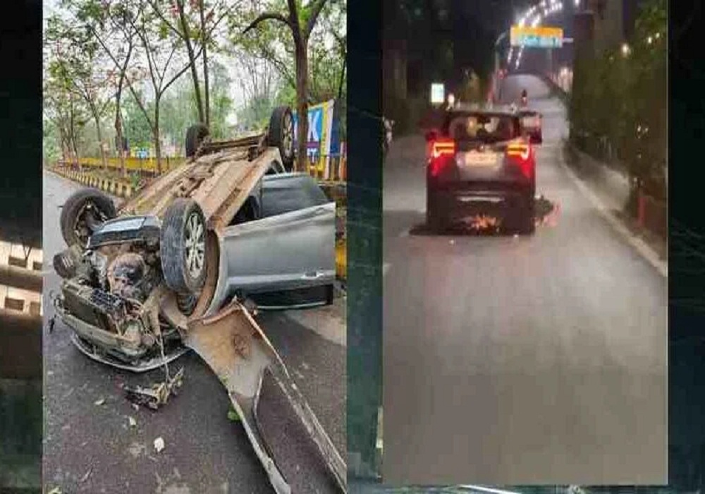 एक्सप्रेस-वे पर दिखा रोहित शेट्टी की फिल्म जैसा सीन! बेकाबू कार ने बाइक को 8 KM तक घसीटा, निकलती रही चिंगारी, फिर जो हुआ… दिल थामकर देखें Video