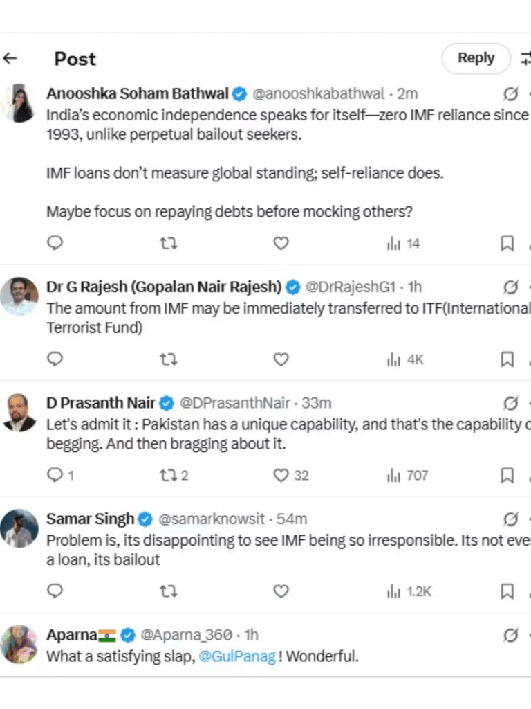 भीख मांगने के लिए पैदा हुआ है पाकिस्तान… IMF लोन मिलने पर एक्ट्रेस बोलीं - 'सर बधाई हो, हमें पैसों की जरूरत नहीं..’ Viral पोस्ट पर यूजर्स ने दिए मजेदार रिएक्शन