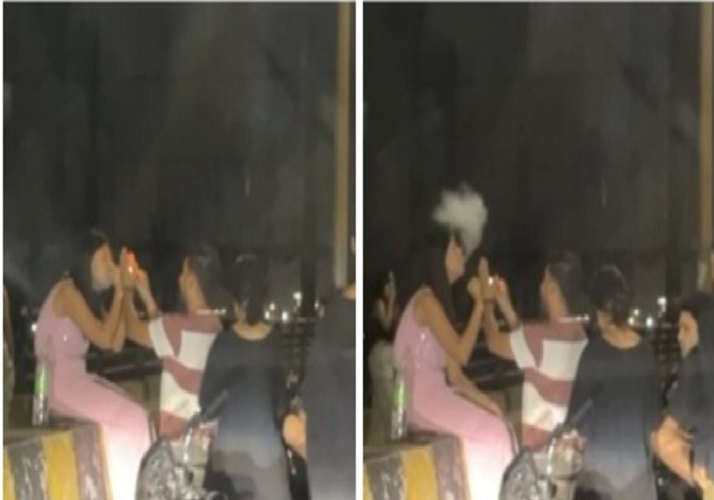 Girls smoking ganja video viral