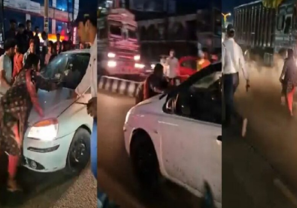 Video Viral: बीच सड़क पर हाई-वोल्टेज ड्रामा, पति को देख फूटा पत्नी का गुस्सा, सरेआम करने लगी ऐसी हरकत…