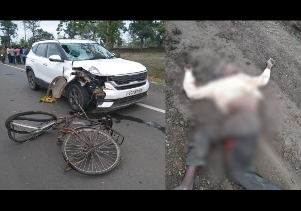 बड़ी खबर: BJP नेता ने कार से साइकिल सवार बुजुर्ग को मारी ठोकर, हुई मौत… खुद गंभीर रूप से घायल