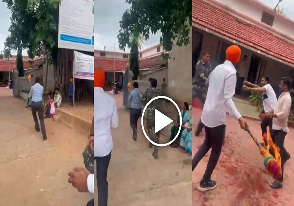 मशाल लेकर तहसील कार्यालय पहुंचा ट्रांसपोर्टर, पेट्रोल डालकर लगाई आग, फिर… Video देखकर उड़ जाएंगे होश