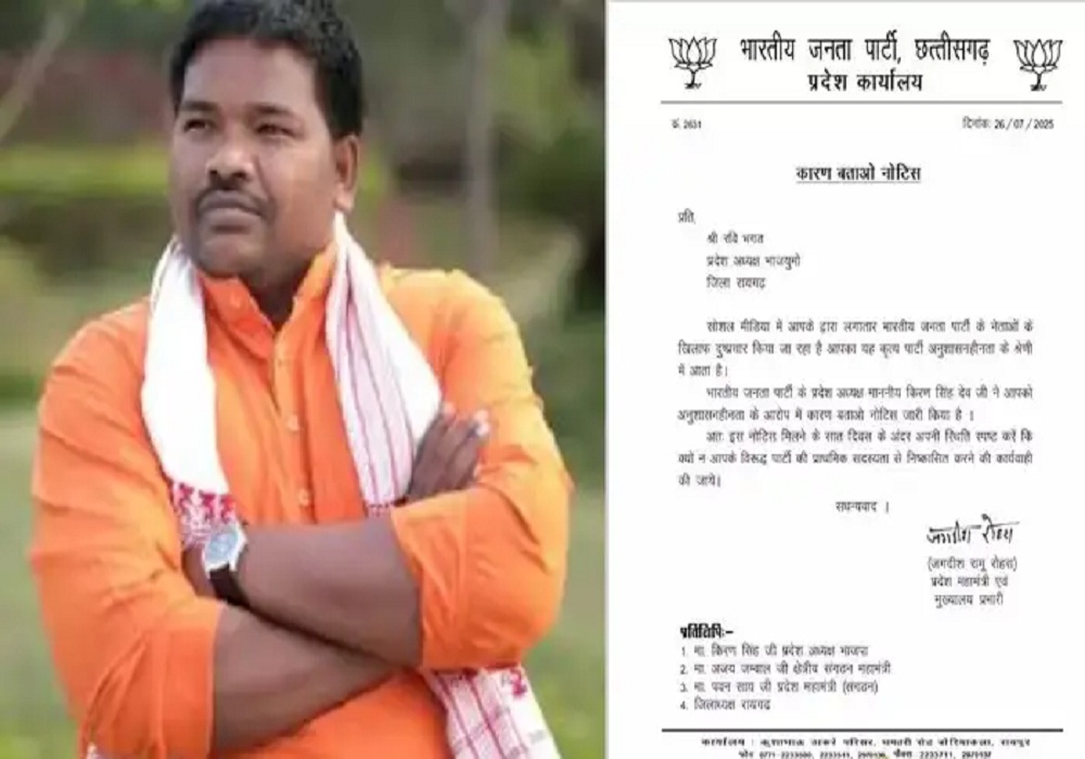 सरकार के सामने उठाया मुद्दा तो BJYM अध्यक्ष को मिल गया नोटिस, 7 दिन में देना होगा जवाब, नहीं तो… वायरल हुआ था VIDEO