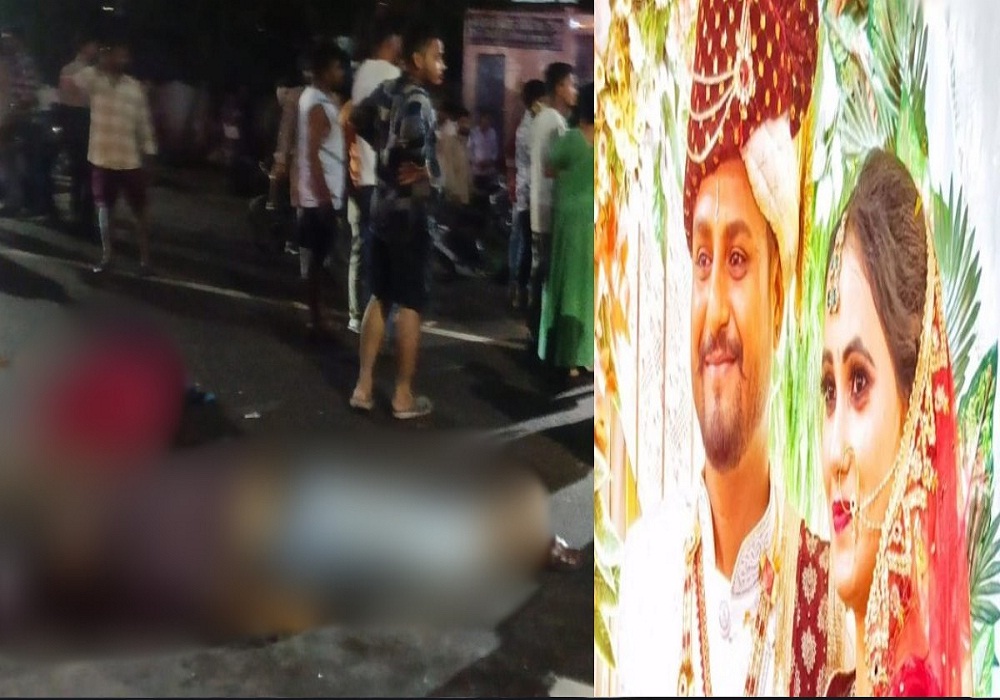 भीषण सड़क हादसा: ट्रक की टक्कर से स्कूटी सवार नवविवाहित दंपति की मौत, परिजनों में मचा कोहराम… 2 महीने पहले हुई थी शादी