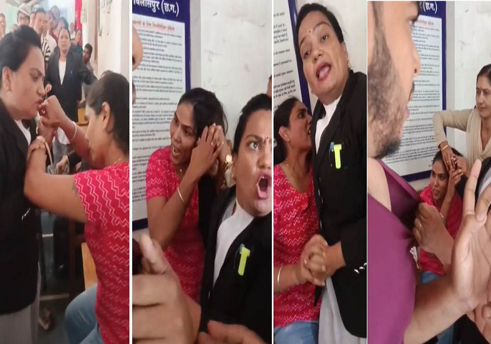 फैमिली कोर्ट परिसर में मचा हंगामा, महिला वकील ने क्लाइंट को जमकर पीटा, पहले बाल पकड़कर खींचा, फिर… वायरल हो रहा VIDEO