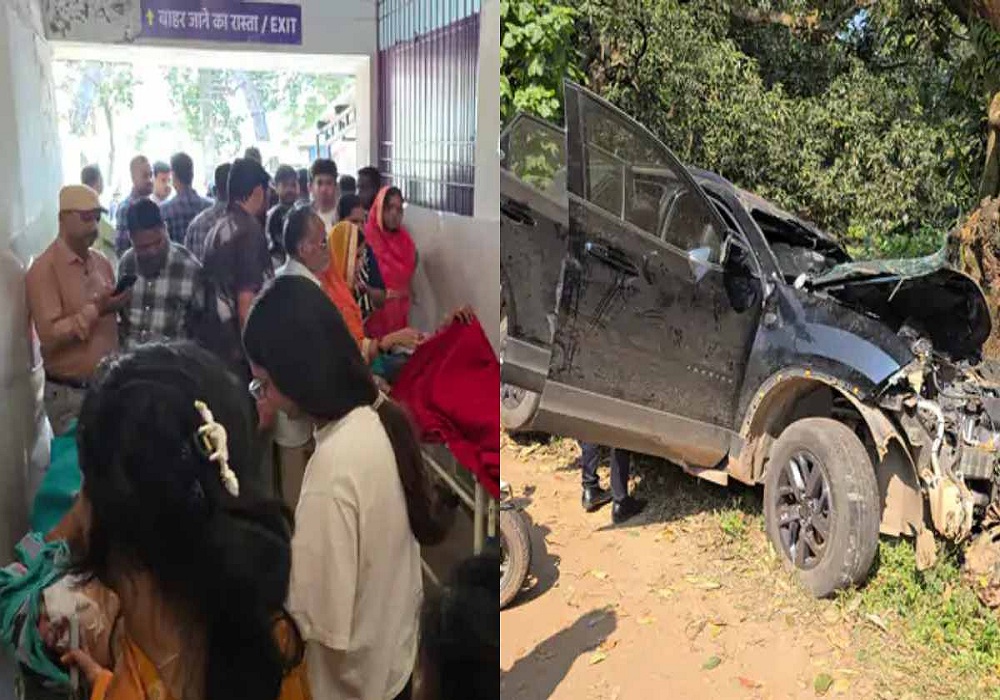 मातम में बदली दिवाली की खुशियां… पेड़ से टकराई तेज रफ्तार कार, मौके पर ही कपड़ा कारोबारी के बेटे की मौत, 3 गंभीर रूप से घायल