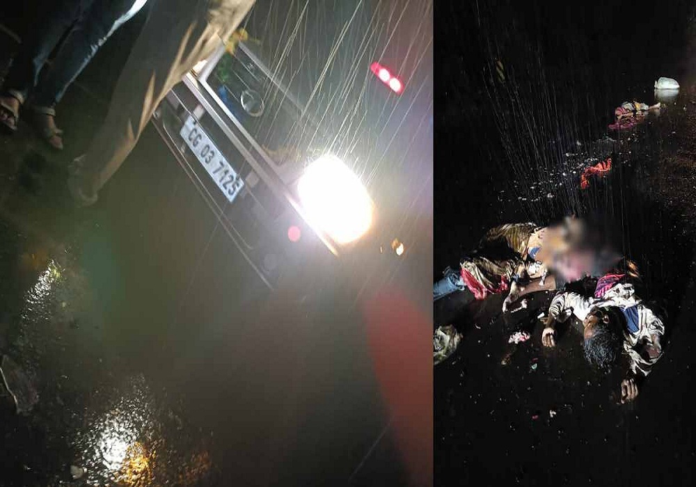 कवर्धा में बड़ा हादसा: वाहन की टक्कर से 3 लोगों की मौत, सड़क पर बिखरे शवों का दृश्य देखकर सिहर उठे लोग