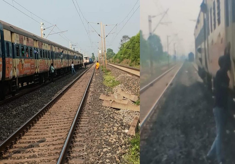 बिलासपुर में एक ही ट्रैक पर दौड़ने लगीं 3 ट्रेनें, यात्रियों में मचा हड़कंप, जान बचाने कूद पड़े... देखें Video